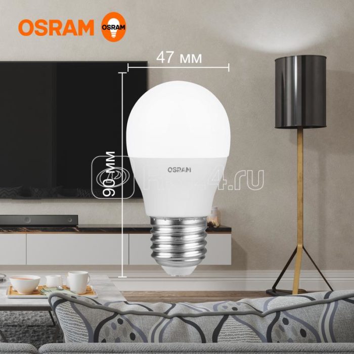Лампа светодиодная LED Value LVCLP75 10SW/840 10Вт шар матовая E27 230В 10х1 RU OSRAM 4058075579927 — изображение 2