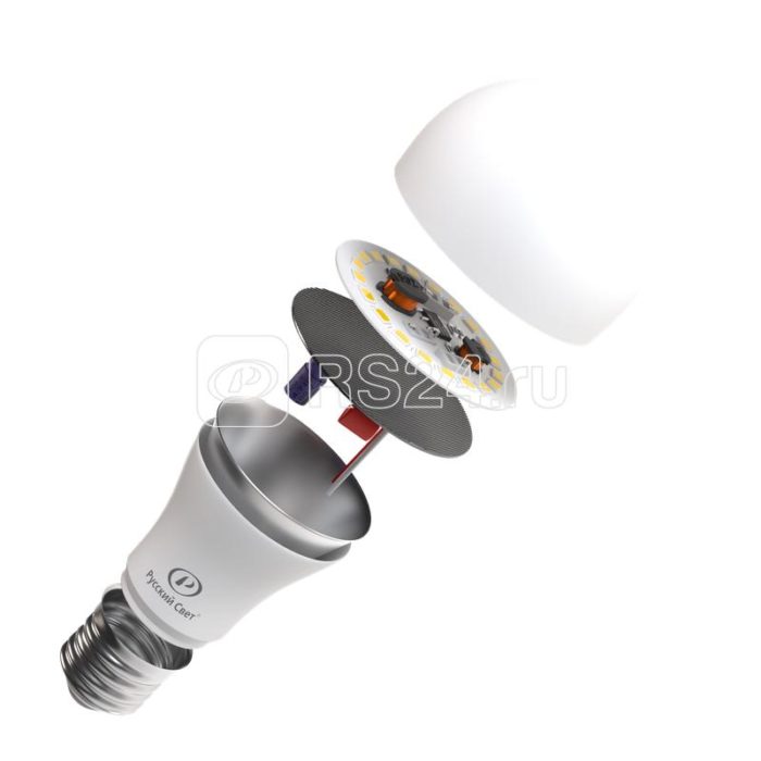 Лампа светодиодная RS A60 E27 15W 220-240V 2700К 15Вт 1500лм Ra 90 грушевидная Русский Свет 15010345043 — изображение 2