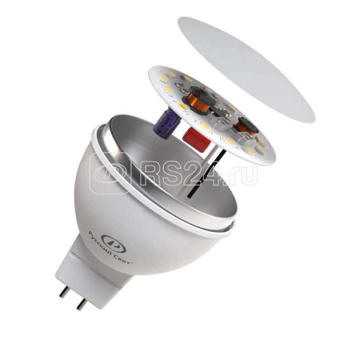 Лампа светодиодная RS GU5.3 7W 12V 2700К 7Вт 700лм Ra 90 рефлектор Русский Свет 15011345090 — изображение 2