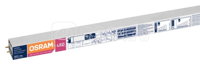 Лампа светодиодная SUBSTITUBE Basic T8 9W/865 9Вт T8 линейная 6500К холод. бел. G13 800лм 220-240В 600мм двухсторон. прям. вкл. (замена 18Вт) OSRAM 4058075377509 — изображение 2