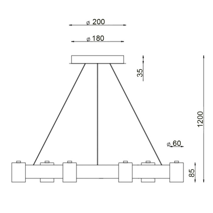 Подвесной светильник Vele Luce Octopus VL10152P06 — изображение 5