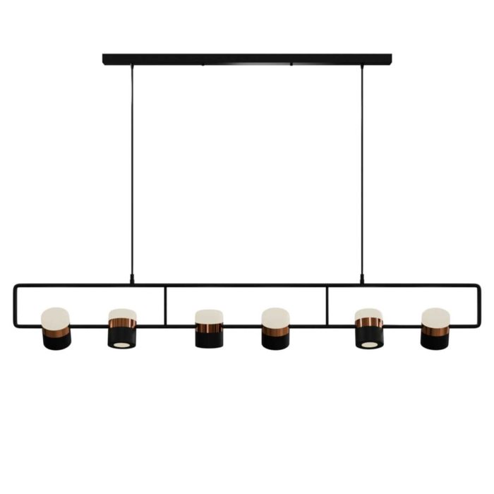 Подвесной светильник Lightera Rudolf LE114L-6B WIFI, LED, Черный